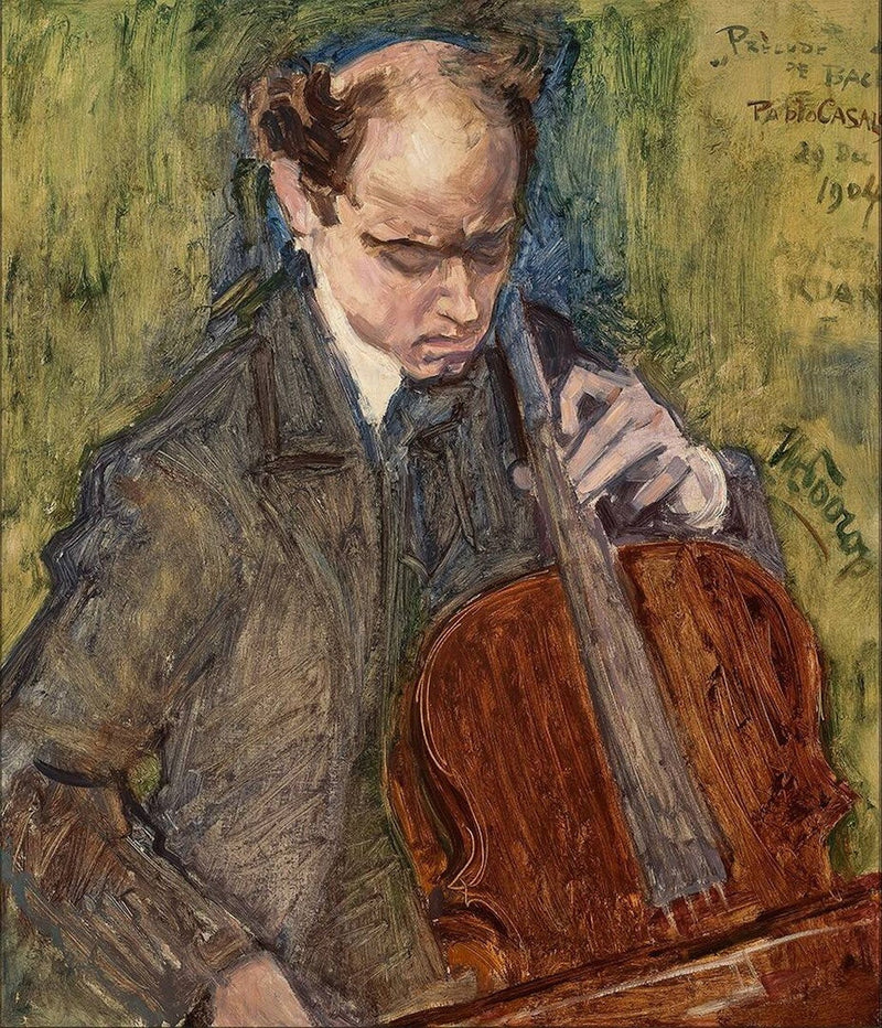 Pablo Casals spiller cello - Jan Toorop