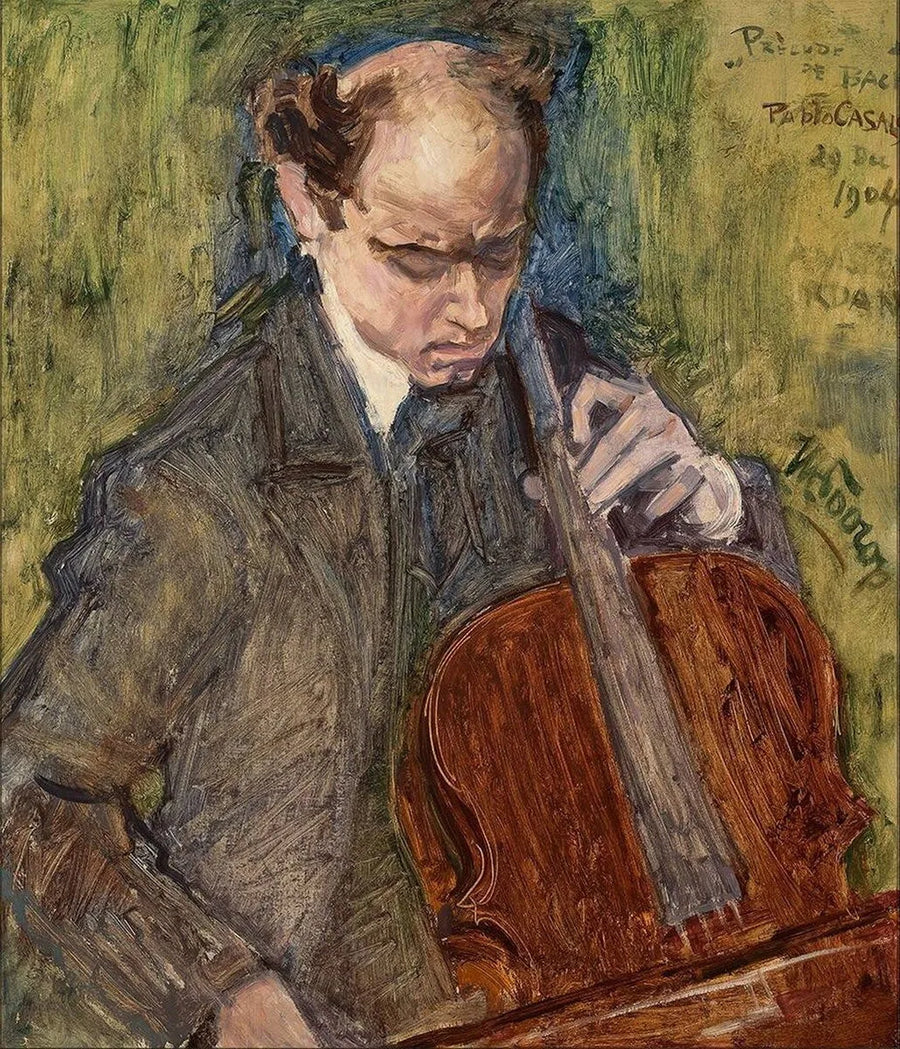 Pablo Casals spiller cello - Jan Toorop