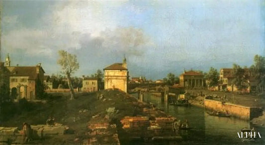 Padoue : Canal de la Brenta et Porta Portello - Canal Giovanni Antonio - Reproductions de tableaux et peintures haut de gamme