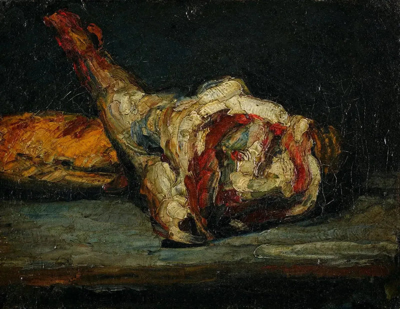 Brød og lammekølle - Paul Cézanne