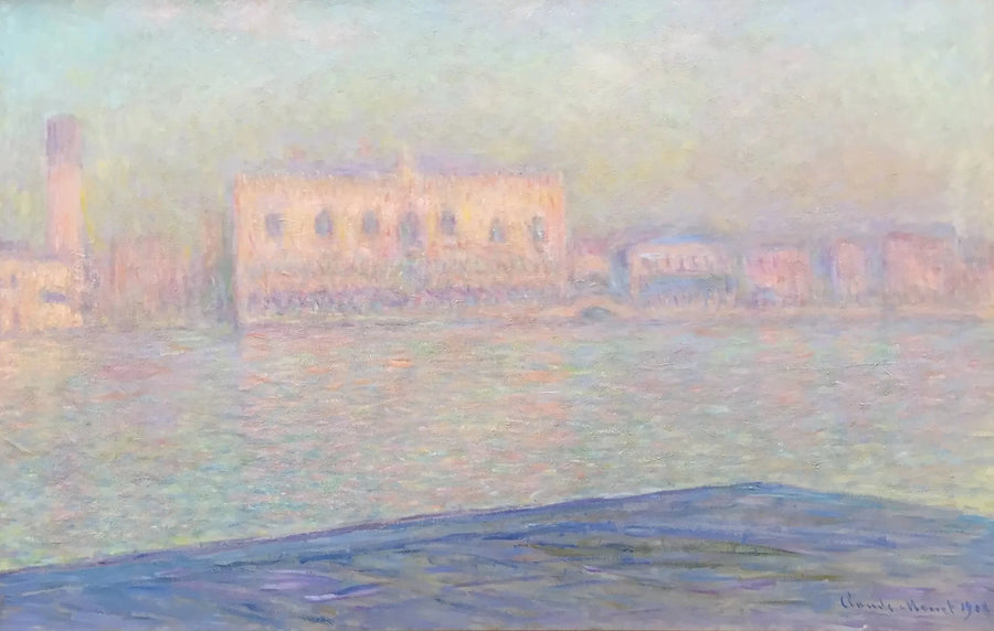 Ducpaladset set fra San Giorgio Maggiore - Claude Monet