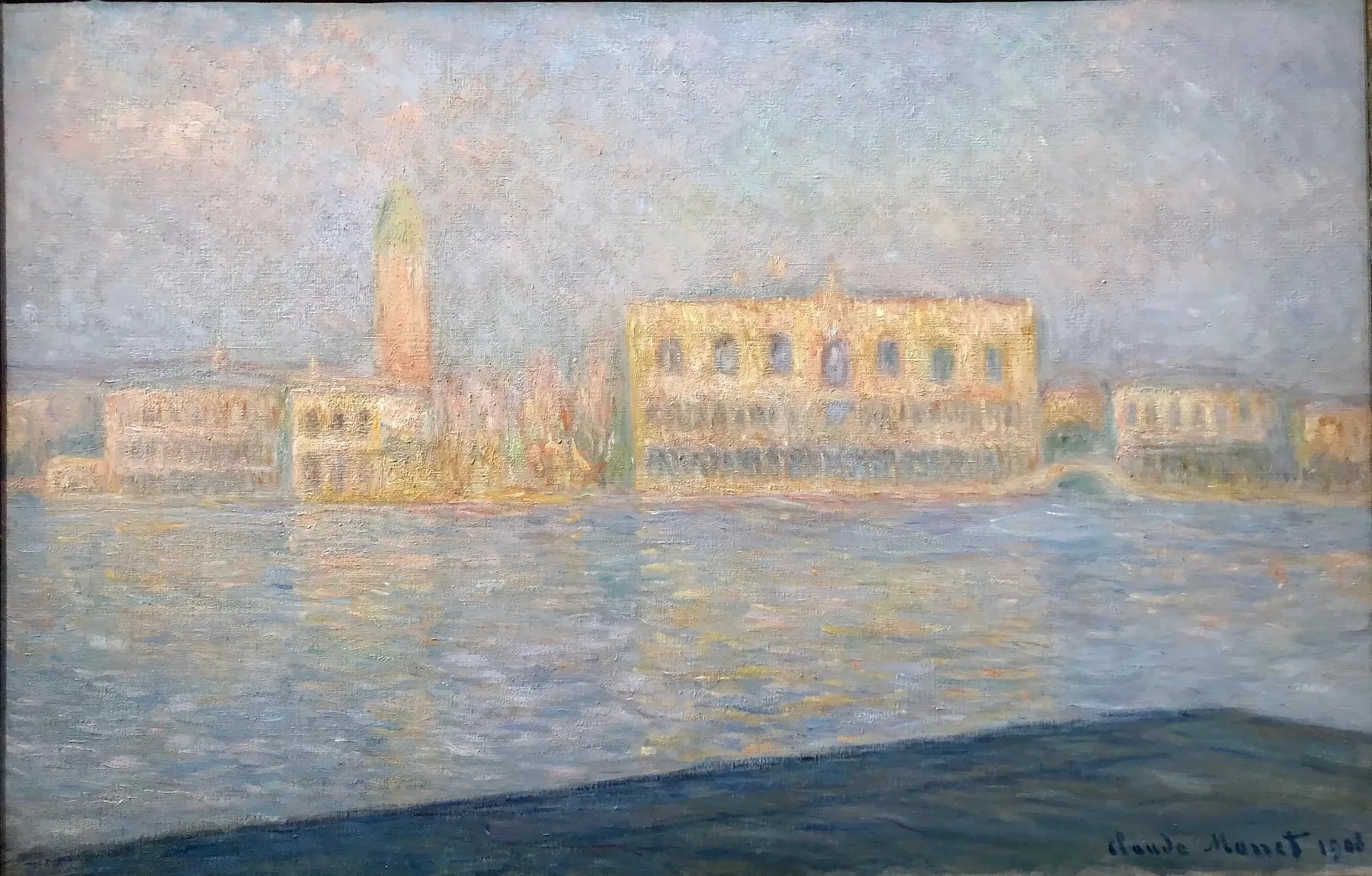 Le Palais ducal vu de Saint-Georges Majeur de Claude Monet, 1908 – Guggenheim 91.3910, Wildenstein 1756