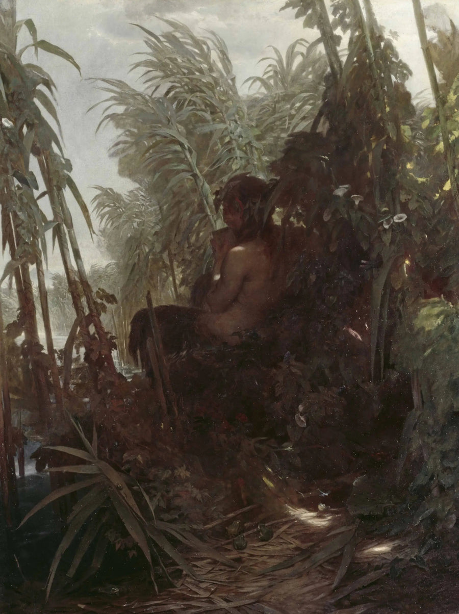 Pan i bambus - Arnold Böcklin