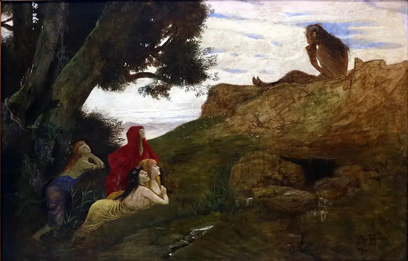 Pan og Dryader - Arnold Bøcklin