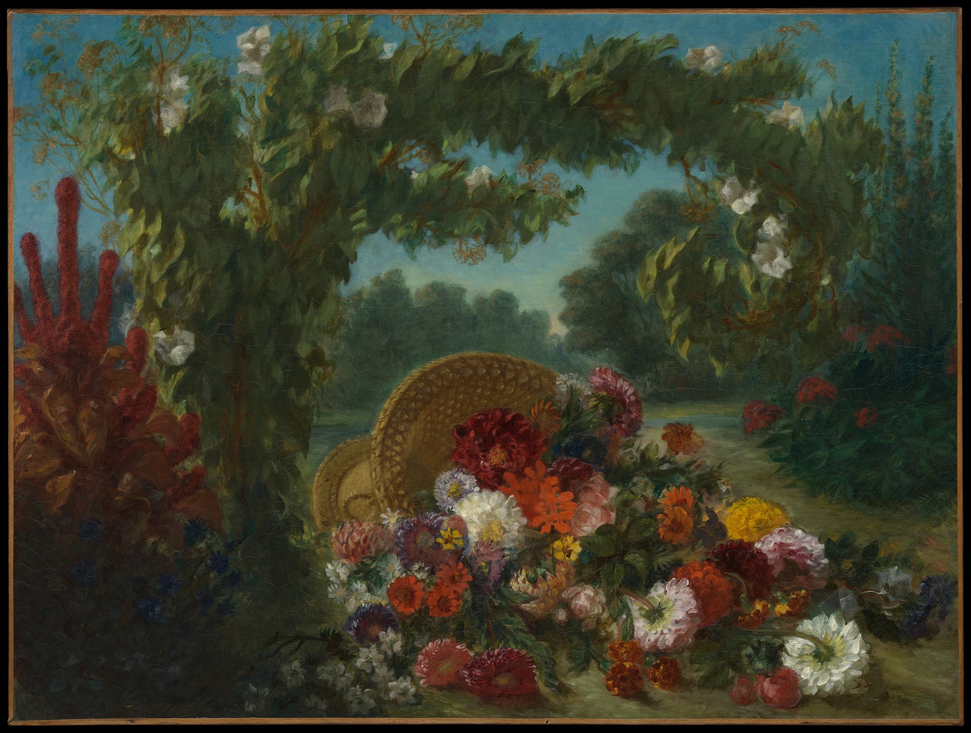 Panier de fleurs - Eugène Delacroix