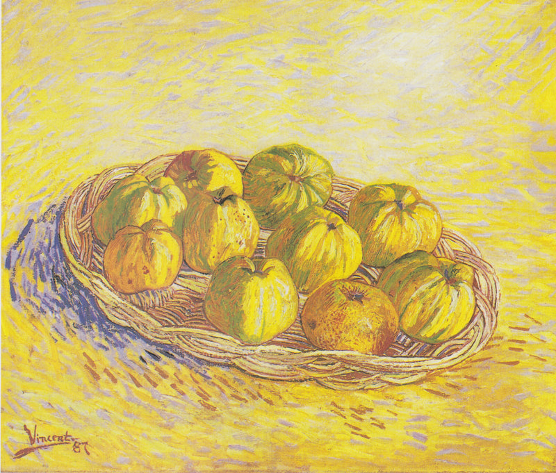 Stilleben, kurv med æbler - Vincent van Gogh