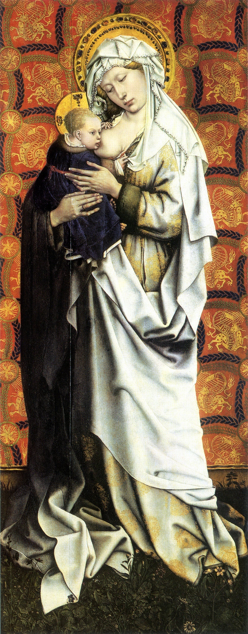 Panneaux de Flémalle : Jomfru stående - Robert Campin