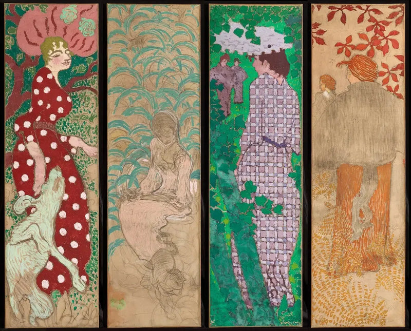 Dekorative paneler - Kvinder i haven - Pierre Bonnard