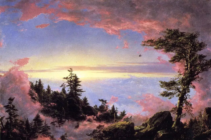 Over skyerne ved solopgang - Frederic Edwin Church