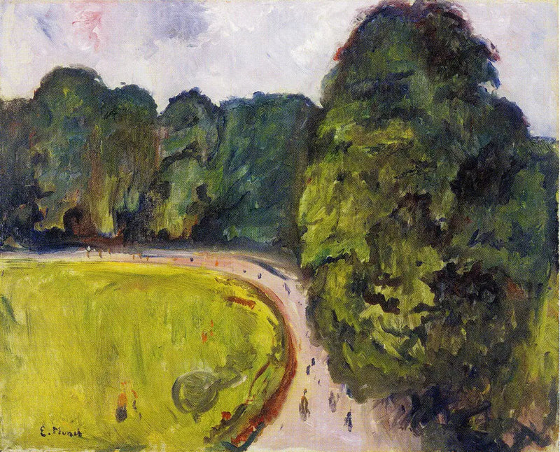 park ved Kösen - Edvard Munch