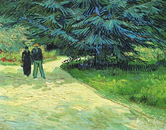 Parc en Arles - Van Gogh - Reproductions de tableaux et peintures haut de gamme