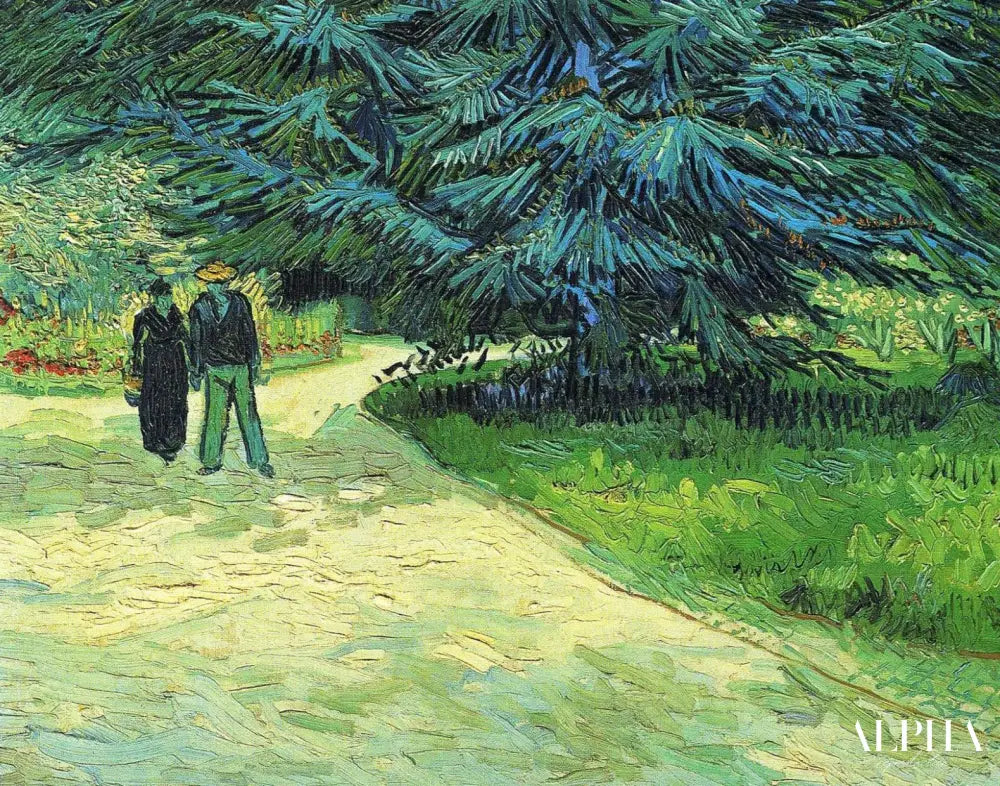 Parc en Arles - Van Gogh - Reproductions de tableaux et peintures haut de gamme