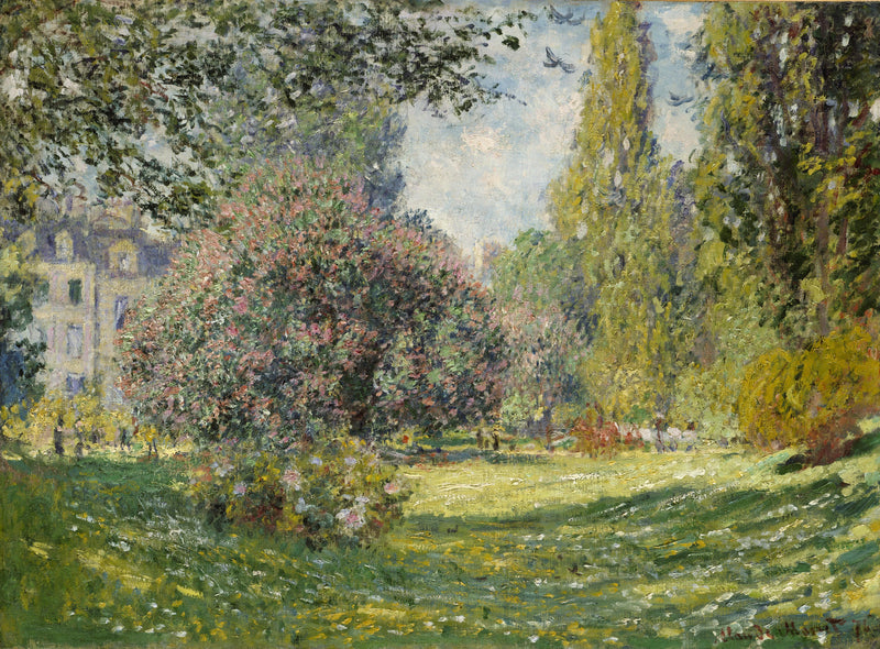 Landskab: Monceau Park W398 - Claude Monet