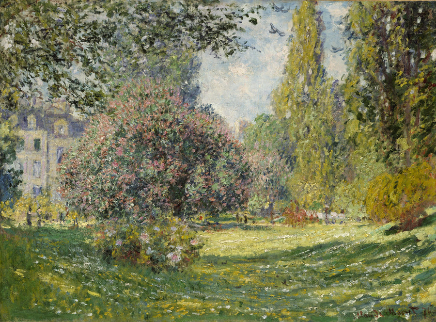 Landskab: Monceau Park W398 - Claude Monet