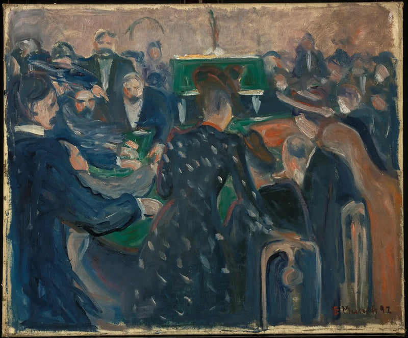 Spillere i Monte-Carlo - Edvard Munch