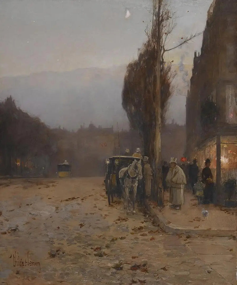 Paris ved skumringen - Childe Hassam