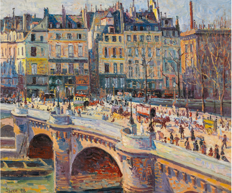 Paris, Pont-Neuf og Quai Conti - Maximilien Luce