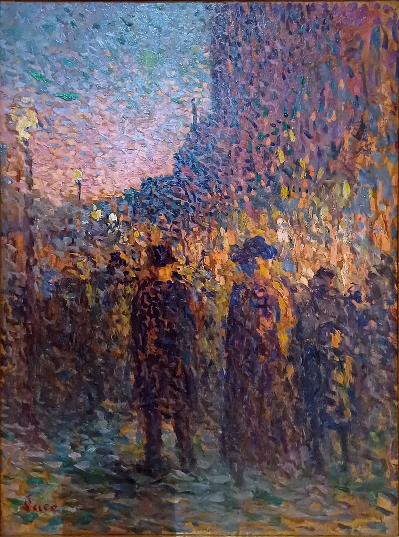 Paris, boulevarderne, natten - Maximilien Luce