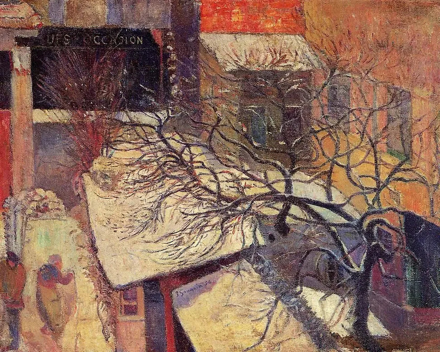 Paris under sneen - Paul Gauguin