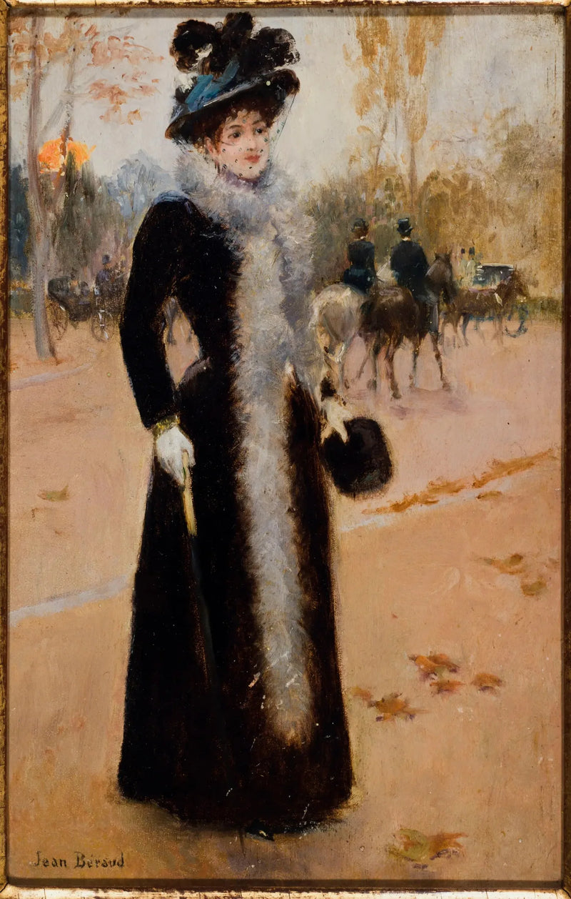 Parisienne ved Skoven - Jean Béraud