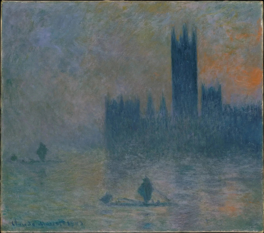 London, Parlamentet (Tågeeffekt) - Claude Monet