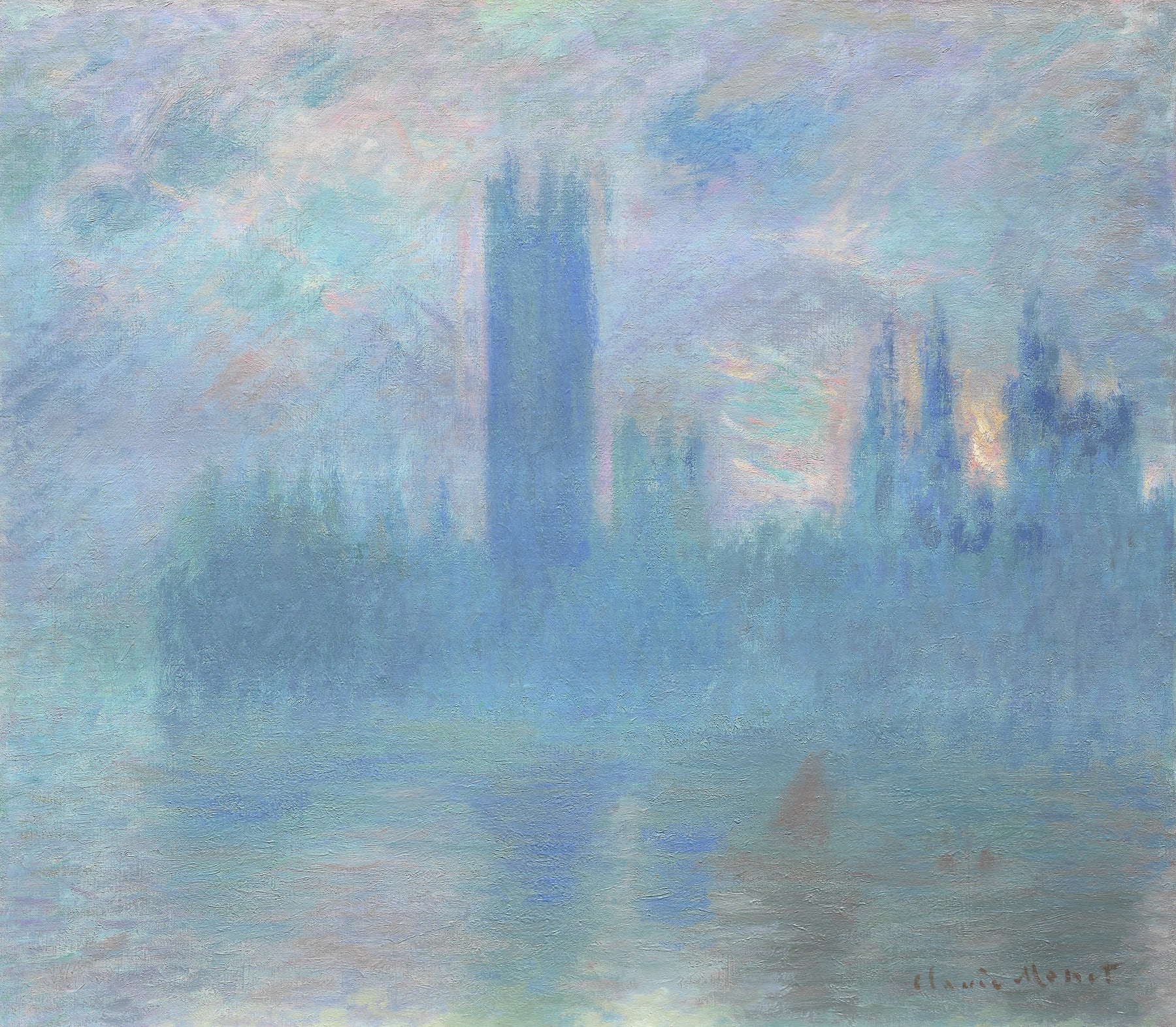 Le Parlement de Londres de Claude Monet, 1900–1901 – Art Institute of Chicago 1933.1164, Wildenstein 1600
