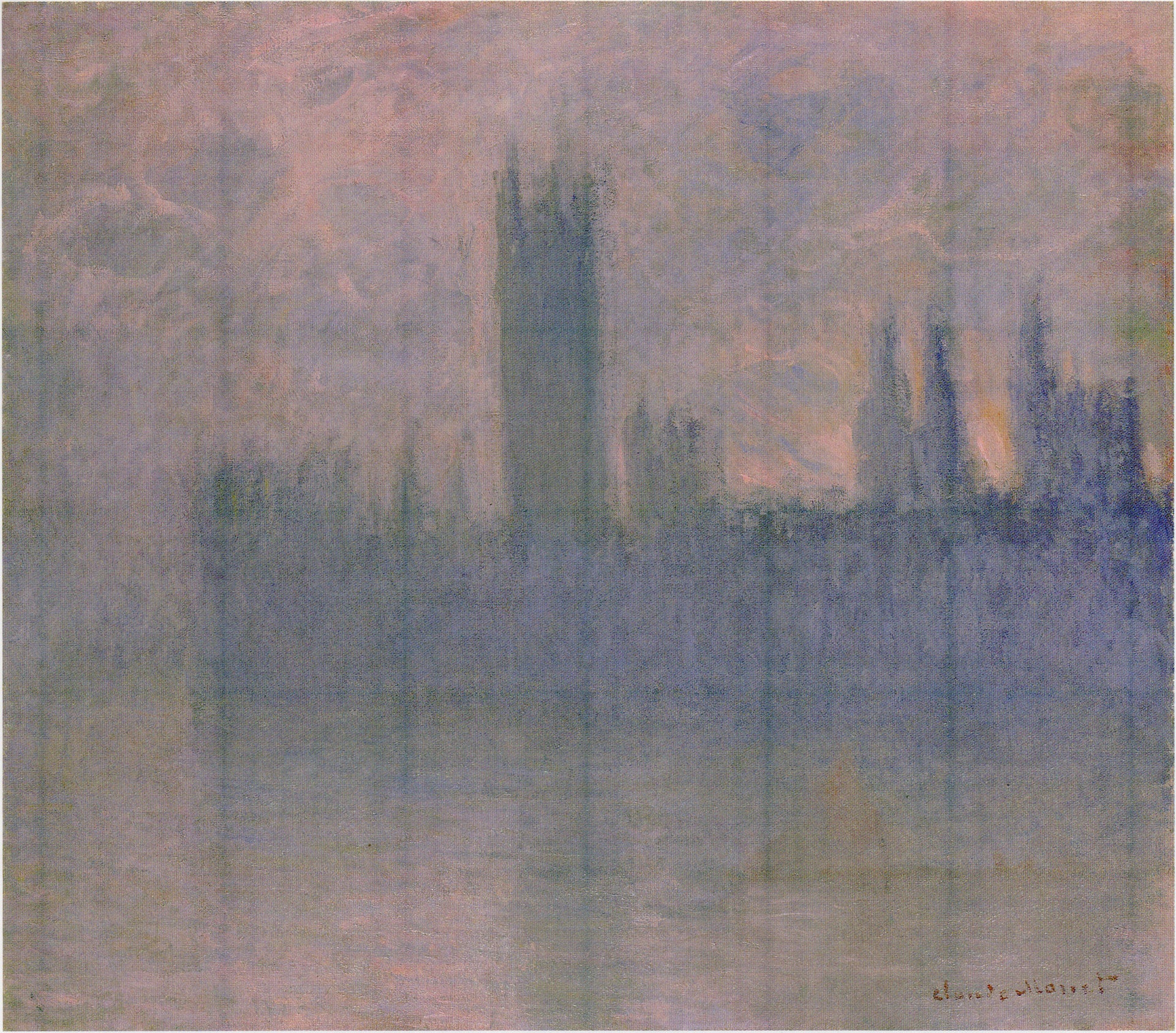 Le Parlement, symphonie en rose de Claude Monet, 1900 – Pola Museum 006-0235, W1599