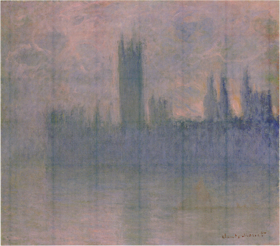 Parlamentsbygningerne, Symfoni i Rosa - Claude Monet