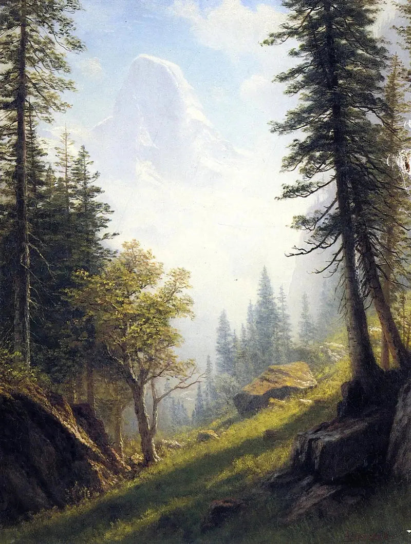 Blandt Bernese Alper - Albert Bierstadt