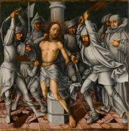 Passion grise: Flagellering af Kristus - Hans Holbein den Ældre