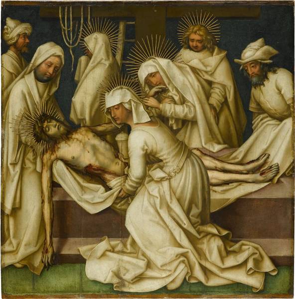 Passion grise : Kristi Gravlæggelse - Hans Holbein den Ældre