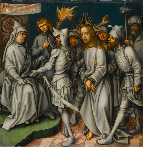 Passion grise: Le Christ devant le grand prêtre - Hans Holbein the Elder - Alpha Reproduction