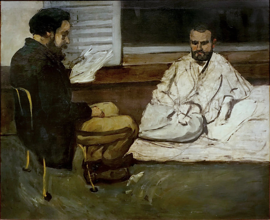 Paul Alexis læser for Émile Zola - Paul Cézanne