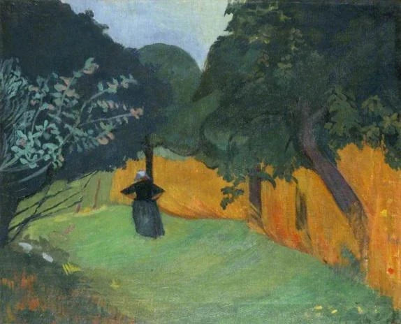 Bretonne au champ de blé - Paul Sérusier