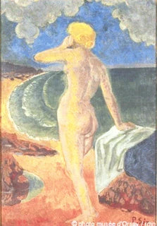 Femme nue devant la mer, peinture de Paul Sérusier