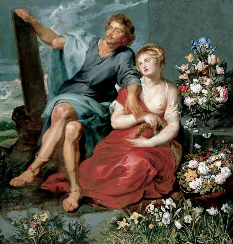 Pausias og Glycera - Peter Paul Rubens
