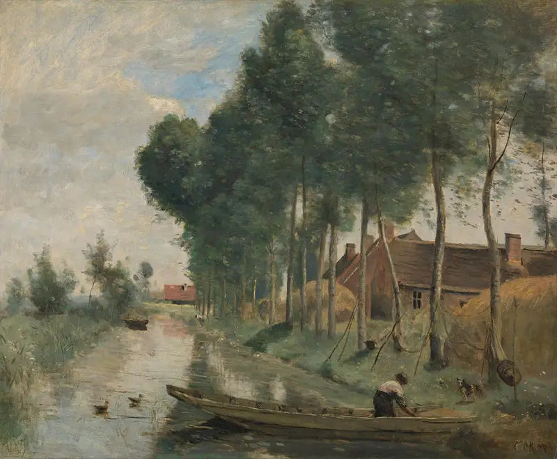 Landskab ved Arleux-du-Nord - Jean-Baptiste Camille Corot