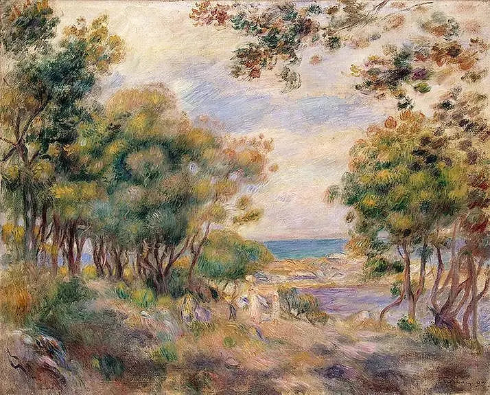 Landskab ved Beaulieu - Pierre-Auguste Renoir