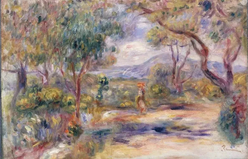 Landskab ved Cagnes (Renoirs Have) - Pierre-Auguste Renoir