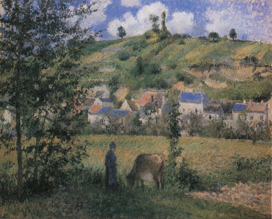Landskab ved Chaponval - Camille Pissarro