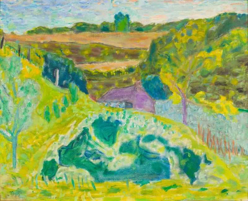 Landskab ved det lilla hus - Pierre Bonnard