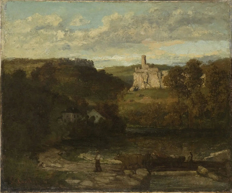 Landskab ved Ornans - Gustave Courbet