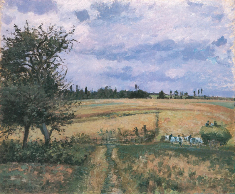 Landskab ved Pontoise - Camille Pissarro