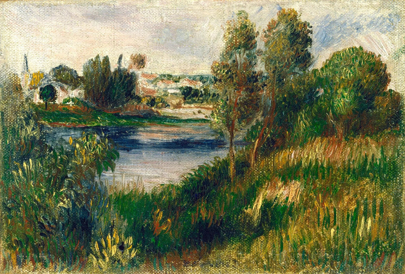 Landskab ved Vétheuil - Pierre-Auguste Renoir