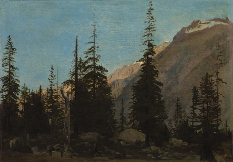 Alpint landskab: Handegg, Schweiz - Jean-Léon Gérôme
