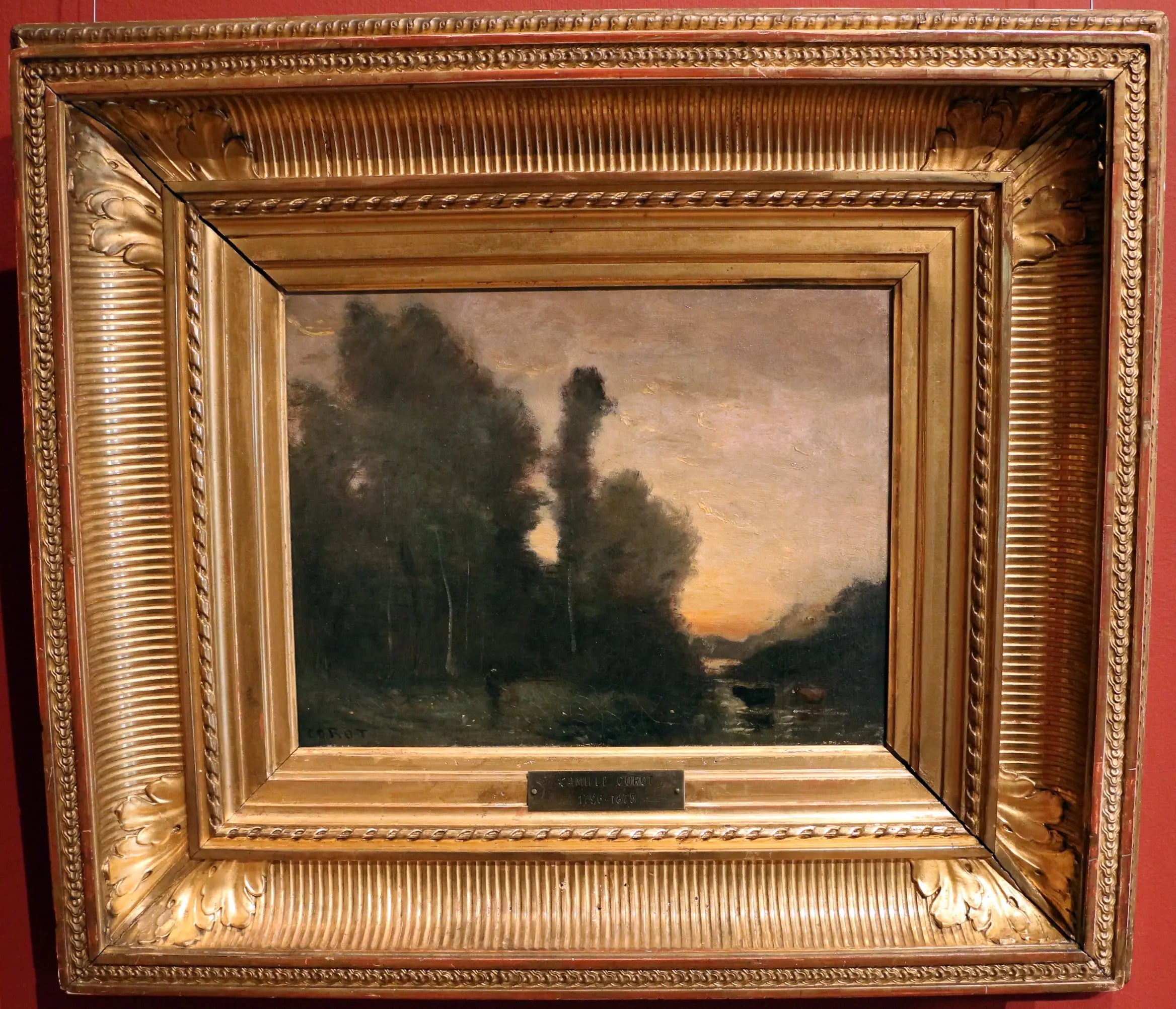 Paysage ambiance du soir - Jean-Baptiste Camille Corot - Alpha Reproduction