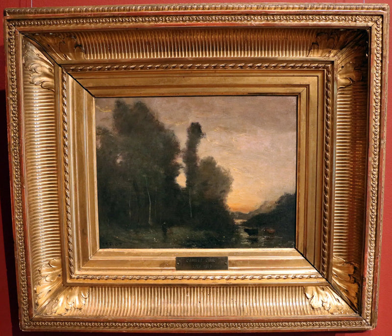 Landskab, aftenstemning - Jean-Baptiste Camille Corot