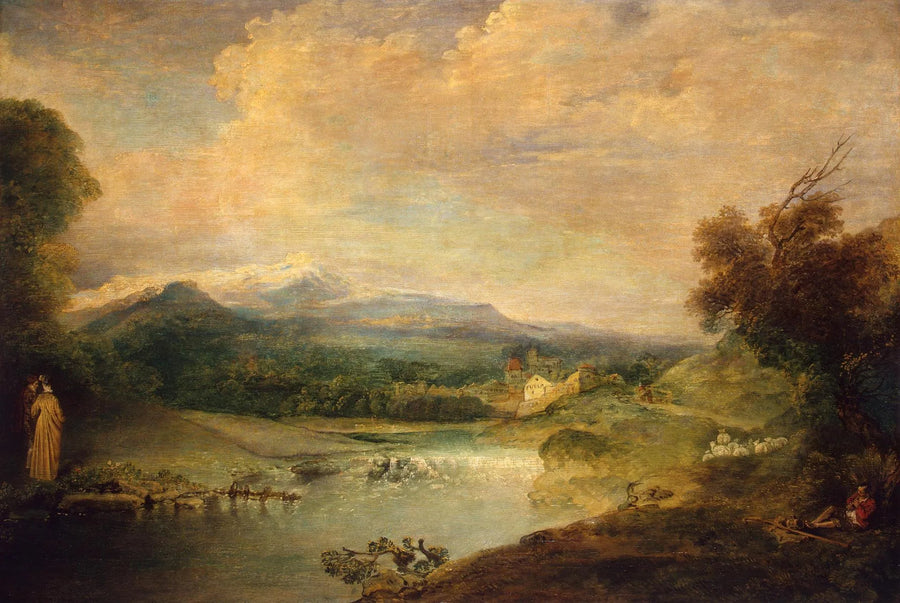 Landskab - Antoine Watteau