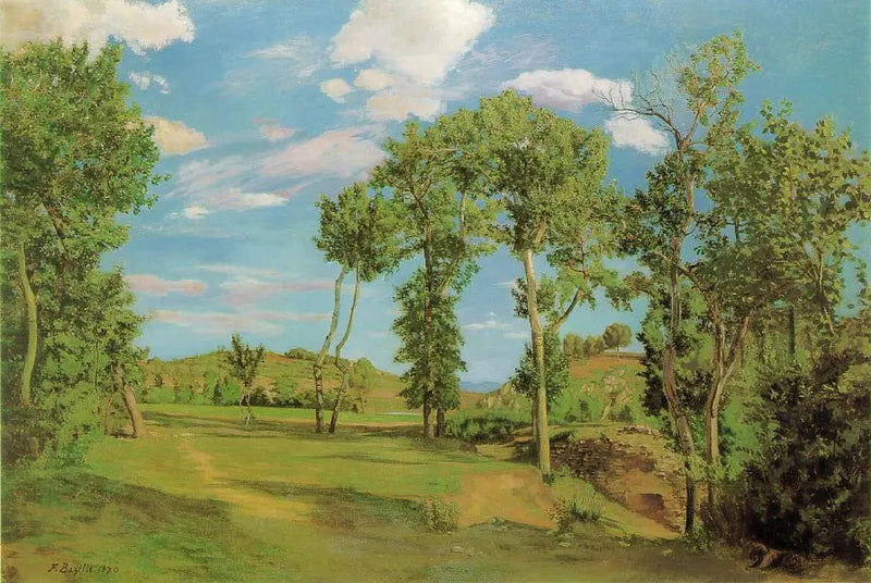Landskab ved Lez - Frédéric Bazille