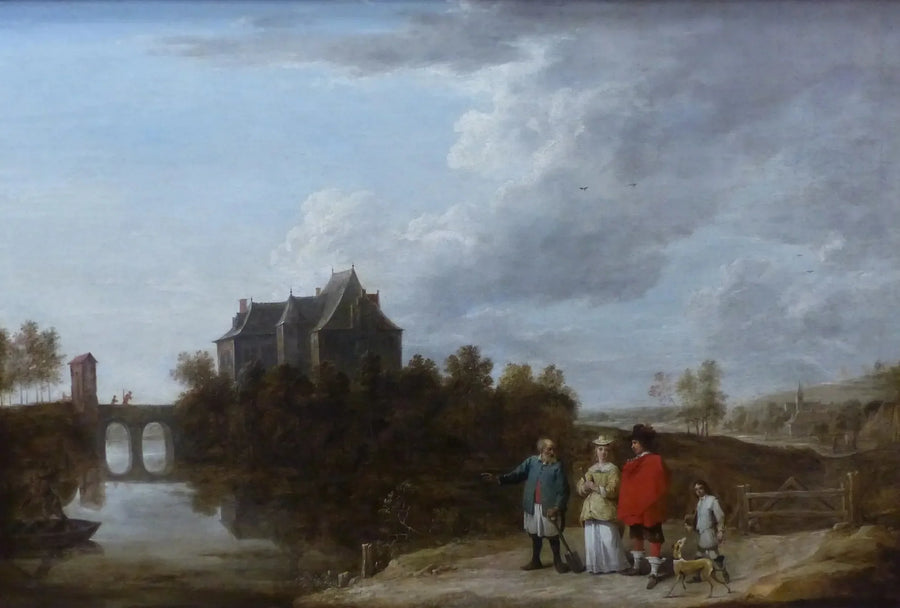 Landskab med slot - David Teniers den Yngre